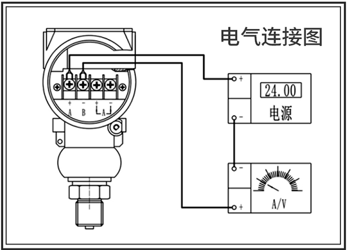 遠(yuǎn)傳壓力變送器接線圖